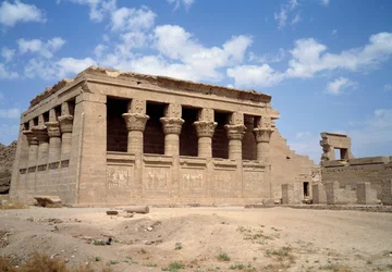 Architettura antica: Il Tempio di Hathor a Dendera, Egitto