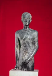 Statua di Hor, da Alessandria, c.40 a.C. (basalto)