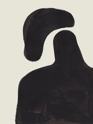 Figura nera galleggiante