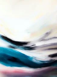 Astratto "Oceano blu che scorre"