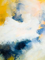 Flusso astratto blu dorato