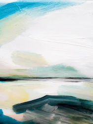 Paesaggio marino astratto e sereno