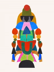 Geometria astratta dai colori vivaci
