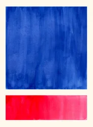 Blu vivace, rosso, astratto