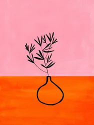 Pianta dal colore rosa-arancio vivace