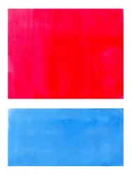 Rosso vivace e blu