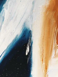 "Warm Azure" - Abstract