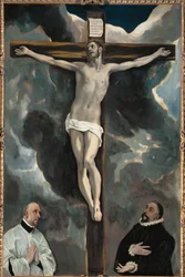 Cristo in croce e due donatori - ...