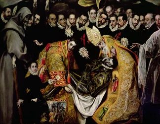 La sepoltura del conte Orgaz, da una leggenda del 1323, (dettaglio)