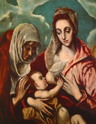 La Vergine con il Bambino, Sant