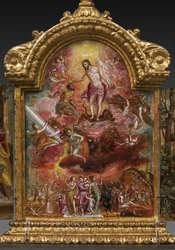 Altare portatile: pannello centrale raffigurante un