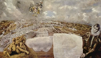 Spagnolo:  Vista e piano di Toledo Vista e piano di Toledo