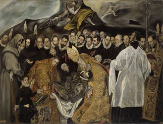 La sepoltura del conte di Orgaz parte inferiore, ca 1625