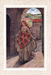 Poi salì alla sua torre..., illustrazione da 