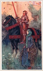 Le armi arrugginite di Yniol erano sul suo corpo principesco..., illustrazione da 