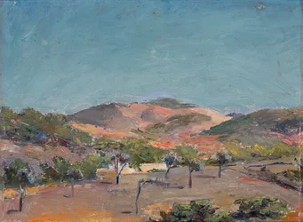 Collina con alberi, n.d.