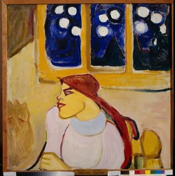 Donna con un foulard - una principessa scandinava