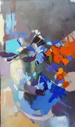 Fiori astratti dai colori vivaci