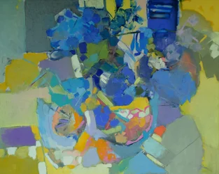 Fiori astratti dai colori vivaci