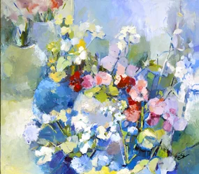 Viva natura floreale dai colori vivaci