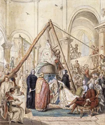 La Benedizione della Campana della Chiesa del Villaggio a Ormesson dalla Marchesa d