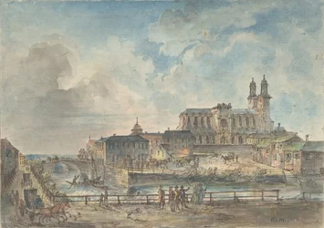 Veduta della cattedrale di Uppsala da nord, XVIII-inizio XIX secolo