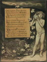(Illustrazione per il Rubáiyát di Omar Khayyám) Il presente che ascolta le voci del passato