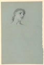 Disegno, Studio di una ragazza, 1885 ca.