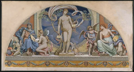 Roma, rappresentante delle arti: progetto per la decorazione al Bowdoin College, 1894