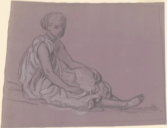 Studio per ragazze greche che fanno il bagno, c. 1872