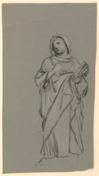 Studio di una figura in costume