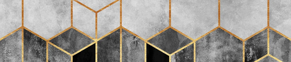 Marmo geometrico dorato