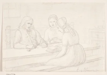 Disegno di Studio per "Husandagten"