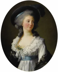 Francese: Portrait de Madame de Moreton, La Comtesse de Moreton de Chabrillan Ritratto di Madame de Moreton, Comtesse de Chabrillan, erroneamente identificata con Izabela Czartoryska