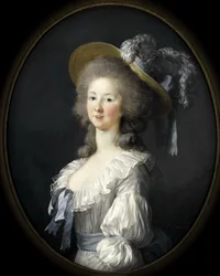 Ritratto di Maria Luisa di Savoia 1749-1792, principessa di Lamballe
