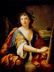 Allegoria della pittura, autoritratto, 1658