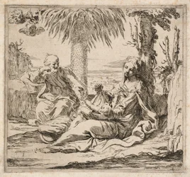 Riposo durante la fuga in Egitto