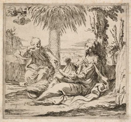 Riposo durante la fuga in Egitto