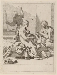 La Sacra Famiglia con Santa Elisabetta e San Giovanni Battista