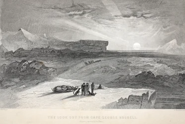 Veduta da Cape George Russell, illustrazione da 
