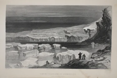 Il grande ghiacciaio di Humboldt, illustrazione da 