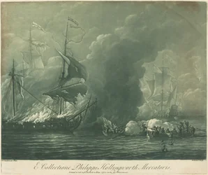 Scena di navigazione dalla collezione di Philip Hollingworth, 1720