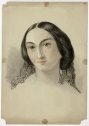 Testa di ritratto femminile
