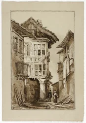 Scena di Strada Rustica