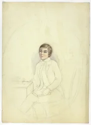 Studio per Ritratto di ragazzo con libro