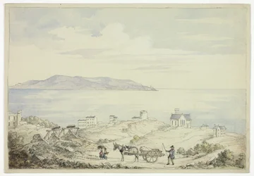 Veduta di Dalkey dalla strada
