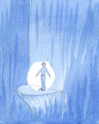 Una persona intrappolata nel peccato può beneficiare delle preghiere di altre persone in suo favore, 2005 (acquerello su carta)