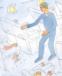 Una persona che è sempre ansiosa per il suo stato d