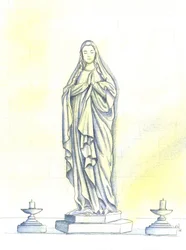 Una statua della Beata Vergine Maria