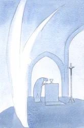 Gli angeli onorano la dignità del popolo amato di Cristo; si inchinano in saluto, 2000